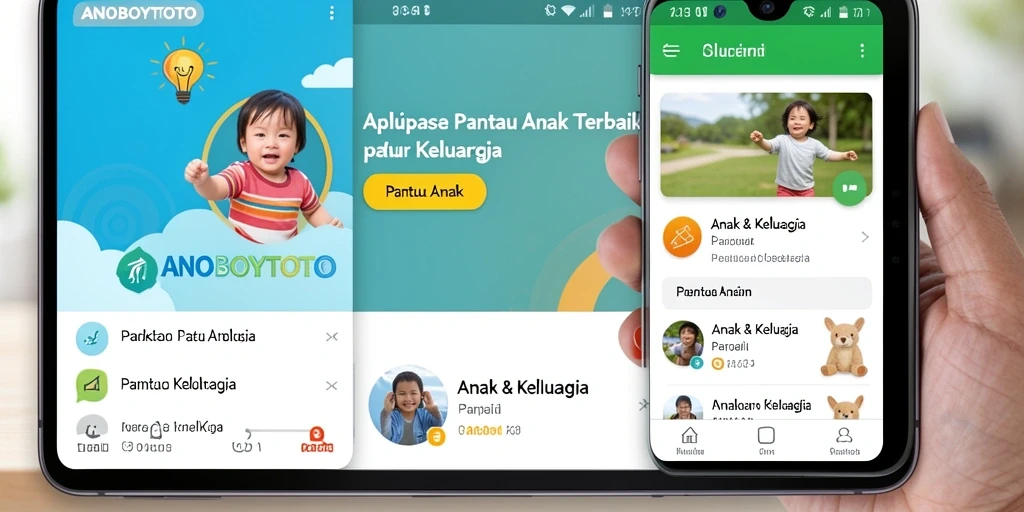 Antarmuka ANOBOYTOTO menampilkan fitur Pantau Anak yang lengkap dan mudah digunakan.