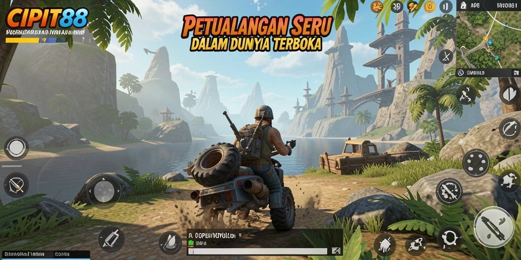 Antarmuka CIPIT88 dengan pemandangan dunia terbuka yang menakjubkan.