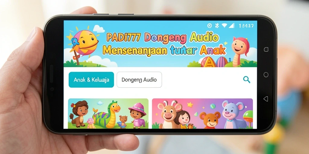 Tampilan antarmuka PADI777 yang ramah anak dan menarik.