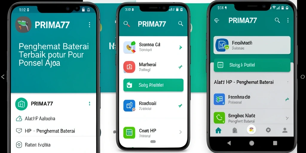 Tampilan antarmuka PRIMA77 yang mudah dipahami dan efektif.