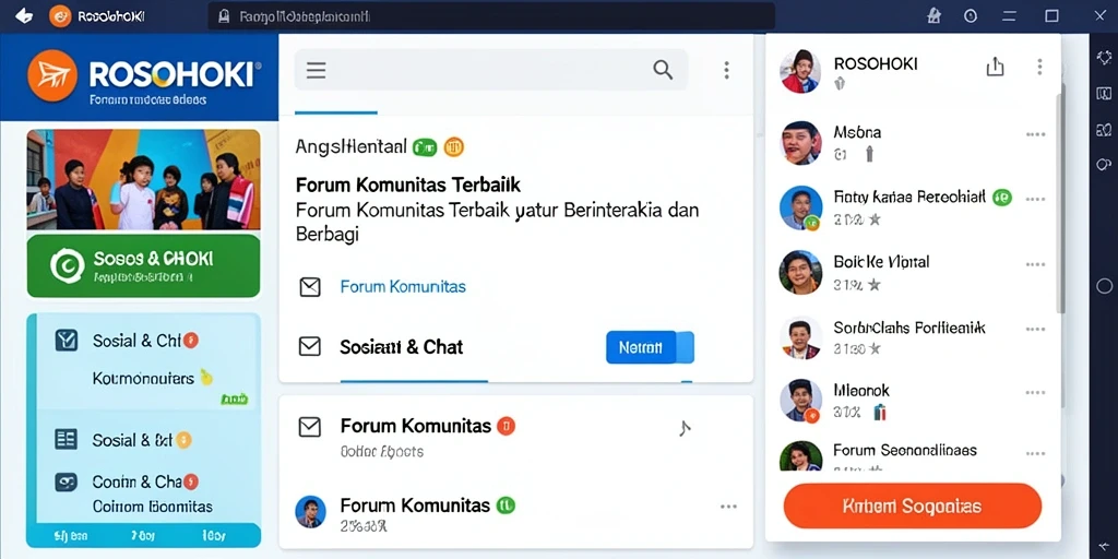 Antarmuka Forum Komunitas ROSOHOKI yang interaktif.