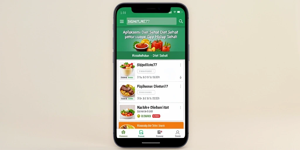 Antarmuka pengguna SIGNATURE77 yang intuitif dan bersahabat.